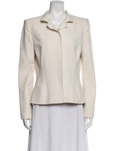 Pre-owned Oscar De La Renta Blazer In Neutral