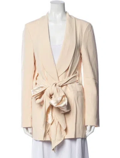 Pre-owned Oscar De La Renta Blazer In Neutrals