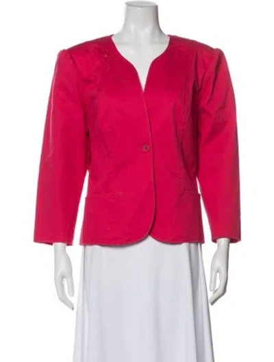 Pre-owned Oscar De La Renta Blazer In Pink