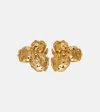 Oscar De La Renta Blossom Crystal-embellished Earrings In Gold