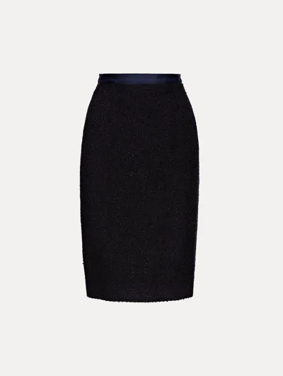Oscar De La Renta Boucle Tweed Pencil Skirt