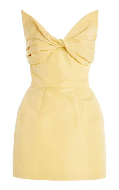 OSCAR DE LA RENTA BOW-DETAILED MINI DRESS