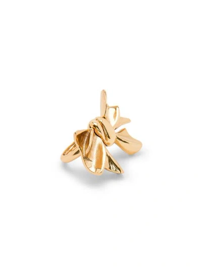 Oscar De La Renta Bow Ring In Gold
