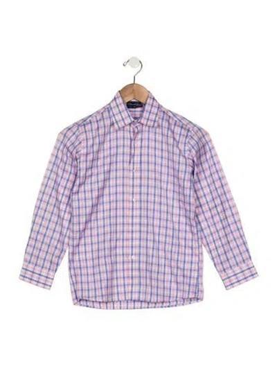 Pre-owned Oscar De La Renta Kids'  Boys' Long Sleeve Top In Pink