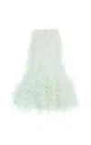 Oscar De La Renta Bubble-hem Point D'esprit Mini Dress In Green