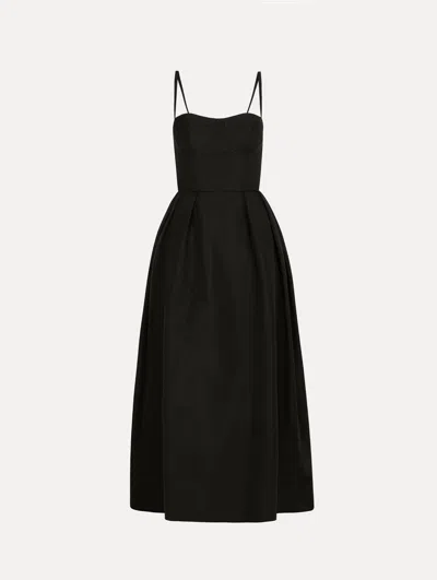 Oscar De La Renta Bustier-detailed Faille Dress In Multi