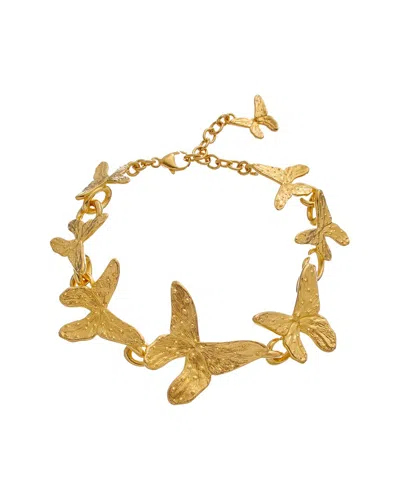 Oscar De La Renta Butterfly Bracelet In Gold
