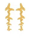 Oscar De La Renta Butterfly Drop Earrings