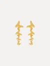 Oscar De La Renta Butterfly Drop Earrings