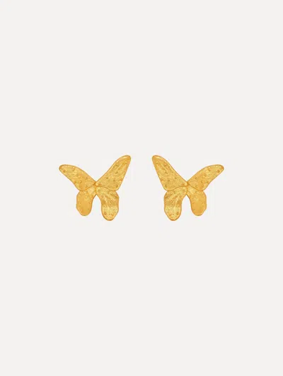 Oscar De La Renta Butterfly Earrings