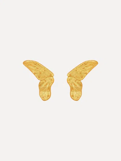 Oscar De La Renta Butterfly Wings Clip-on Earrings