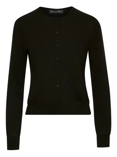 OSCAR DE LA RENTA BUTTON-FRONT CARDIGAN