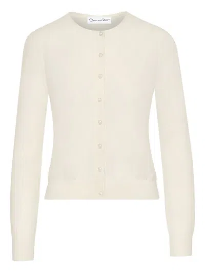 OSCAR DE LA RENTA BUTTON-FRONT CARDIGAN