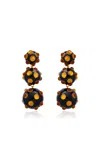 Oscar De La Renta Cabochon Triple Drop Earrings