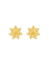 Oscar De La Renta Crystal-embellished Cactus Stud Earrings In Citrine