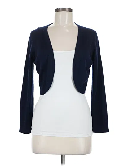 Pre-owned Oscar De La Renta Cardigan Sweater In Blue