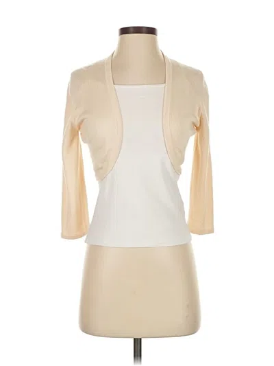 Pre-owned Oscar De La Renta Cardigan Sweater In Ivory