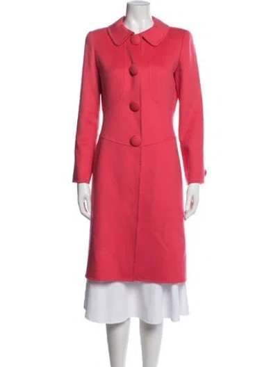 Pre-owned Oscar De La Renta Cashmere Jacket In Pink