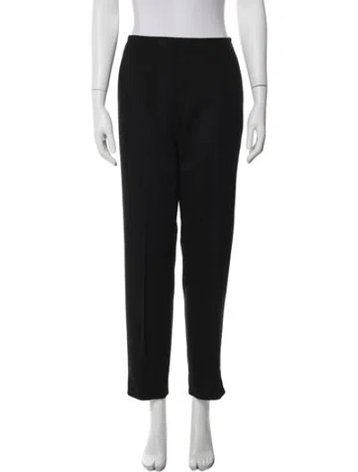 Pre-owned Oscar De La Renta Cashmere Straight Leg Pants In Blue