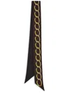 Oscar De La Renta Chain-link Scarf In Black