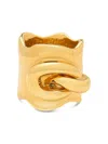Oscar De La Renta Chain-link Sculpted Ring In Gold