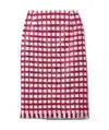 Oscar De La Renta Checked Skirt In Multi