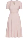 Oscar De La Renta Kariertes Tweed-minikleid In Rosa