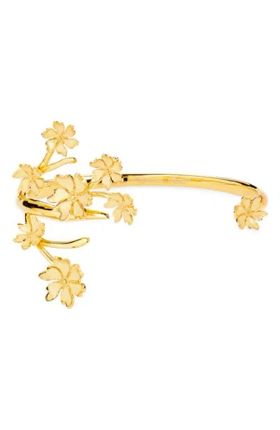 Oscar De La Renta Cherry Blossom Cuff Bracelet
