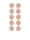 Oscar De La Renta Cherry Blossom Drop Earrings