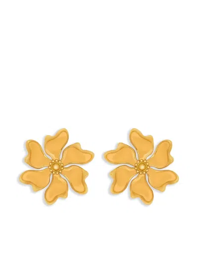 Oscar De La Renta Cherry Blossom Earrings