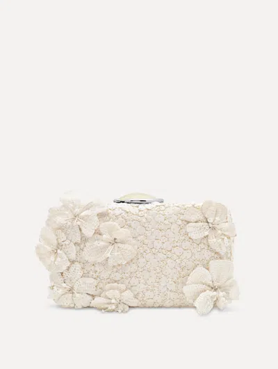 OSCAR DE LA RENTA CHERRY BLOSSOM EMBROIDERED O MINAUDIRE