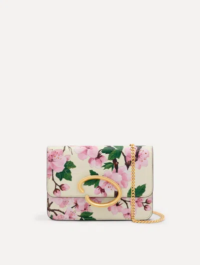 Oscar De La Renta Cherry Blossom Printed O Pochette