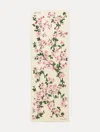 Oscar De La Renta Cherry Blossom Wool-blend Scarf