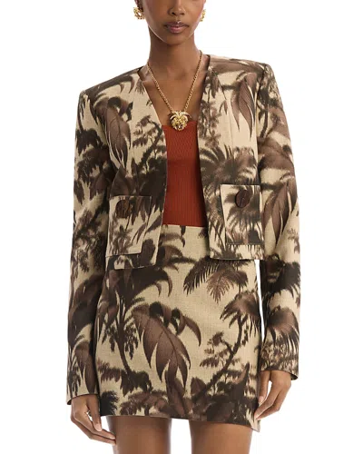 Oscar De La Renta Chine Tailored Jacket In Multi