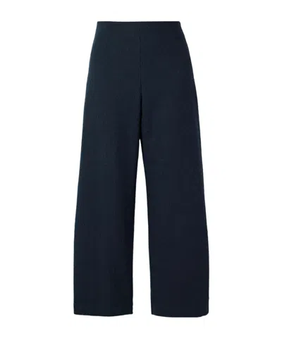 Oscar De La Renta Circular Checked Straight-leg Trousers In Black