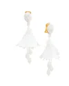 Oscar De La Renta Classic Mini Earrings In White