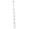 Oscar De La Renta Clear Enamel Acrylic Ball Drop Statement Earrings In White