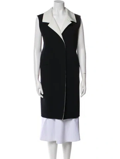 Pre-owned Oscar De La Renta Coat In Black