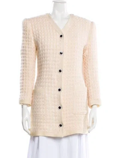Pre-owned Oscar De La Renta Coat In Neutral