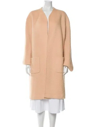Pre-owned Oscar De La Renta Coat In Neutral