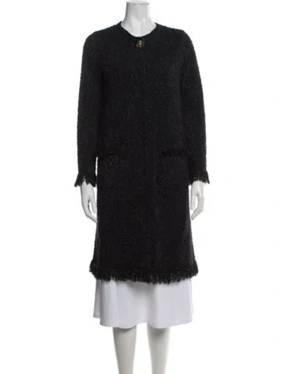 Pre-owned Oscar De La Renta Coat W/ Tags In Black