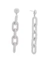 Oscar De La Renta Coil Vertical Link Earrings