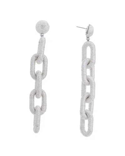 OSCAR DE LA RENTA OSCAR DE LA RENTA COIL VERTICAL LINK EARRINGS