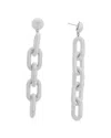 Oscar De La Renta Coil Vertical Link Earrings In Multi