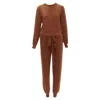 Oscar De La Renta Comme Des Garcons Wool Cross Back Cropped Jumpsuit In Brown