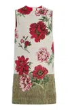 Oscar De La Renta Cotton-blend Jacquard Mini Dress In Multi