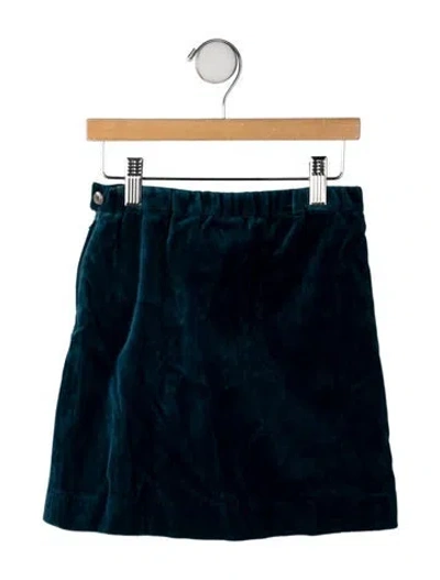 Pre-owned Oscar De La Renta Kids' Cotton Skirt In Blue