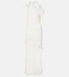 Oscar De La Renta Crochet Cotton Maxi Dress In Ivory