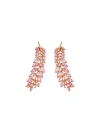 OSCAR DE LA RENTA CRYSTAL BRANCH EARRINGS