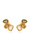 Oscar De La Renta Crystal Clip-on Earcuff In Multi